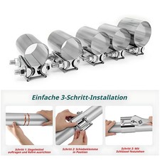 Edelstahl Doppelschelle