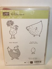 Stampin Up! Stempel Gummistempel "FDas Gelbe vom Ei" kaum benutzt Ostern