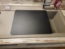 Blanco 223 078 Glasschneidebrett schwarz satiniertes Sicherheitsglas, 46x36,7cm