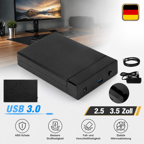 Festplattengehäuse usb 0 - usb, 3.0