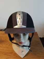 Kavalkade Reithelm/Dressurhelm, Schwarz/grau Gr. 59, Sehr guter Zustand