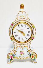 Dresdner Design Sandizell Porzellanuhr/Tischuhr -Mercedes Quarz Uhrwerk -H. 21cm