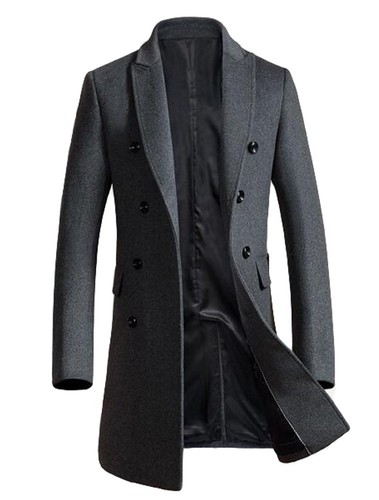 Herren warme wolle coat - wolle,