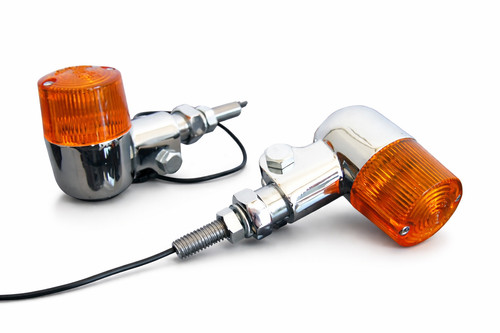 Retro mini blinker chrom - mini, 1