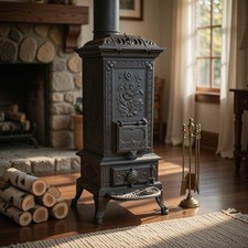 Antiker Gusseisenofen /