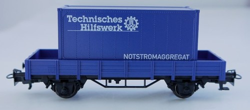 Märklin 29655 thw flachwagen - thw,