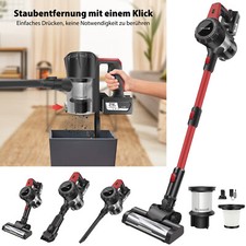 6 IN 1 Akku Staubsauger Hoover Upright Kabelloser Handstaubsauger 6000W 30000Pa