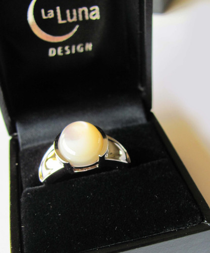 Luna design perlmutt silber - design,