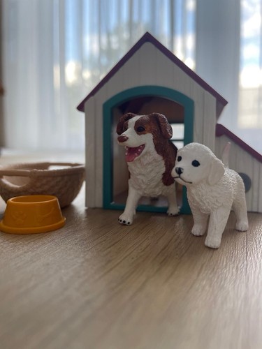 Schleich hunde hütte - hunde, mit