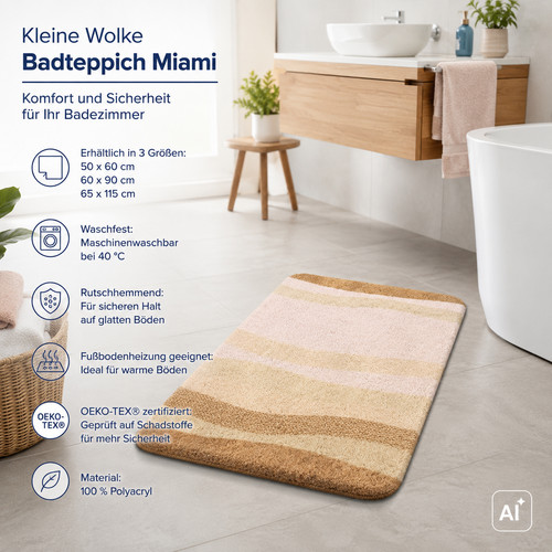 Kleine wolke badteppich miami - kleine,