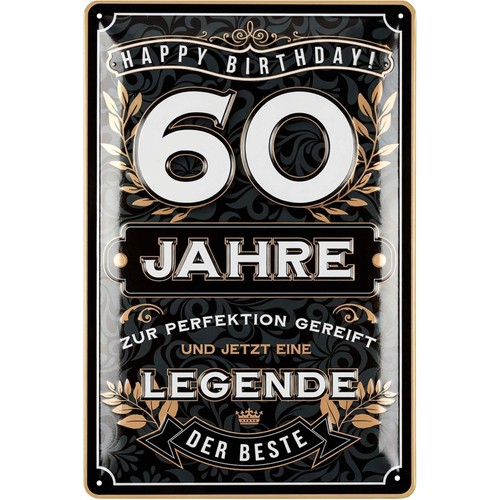 Blechschild schild jahre - schild, 60