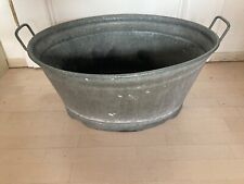 alte Zinkwanne 60 Liter Gartendeko Planzenkübel Teich Gartenteich antik Deko 60l