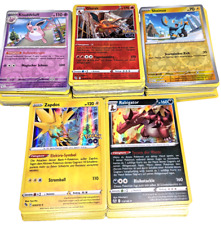 Pokemon Karten Sammmlung 50 Karten mit seltenen Glitzer Holo Original Deutsch