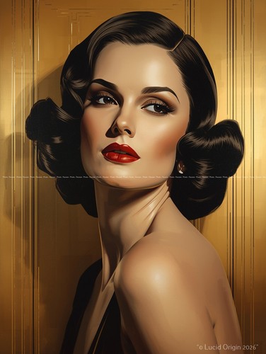 Foto frau art deco - a4,