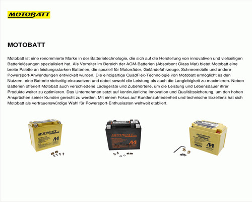 Batterie 20ah motobatt - batterie,