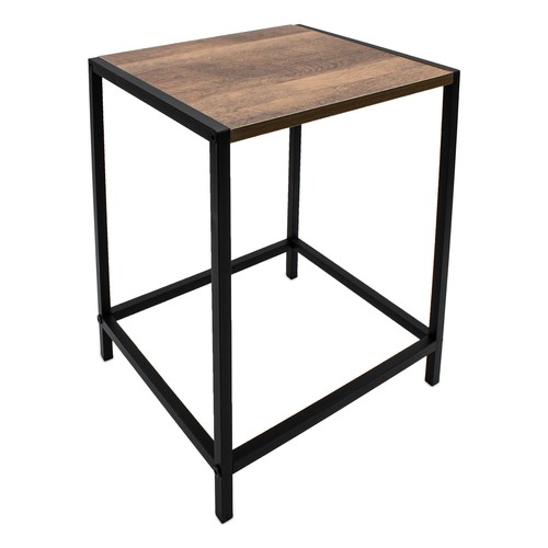 Holz beistelltisch mit metall - holz,