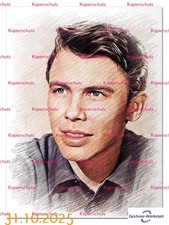 Peter Kraus--887eb9- -Druck auf Postkarte ohne Autogramm