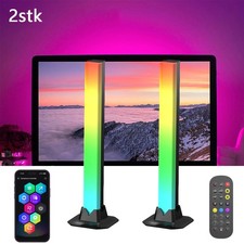 2er LED Lightbar TV Hintergrundbeleuchtung RGB Gaming Lampe Ambiente Licht Bar