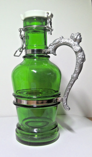 Glaskrug mit deckel - glaskrug,