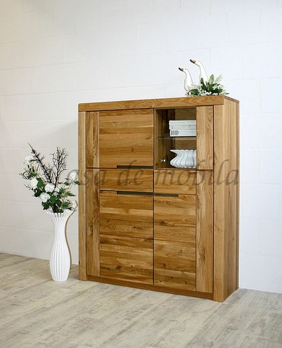 Massivholz highboard wildeiche - massivholz,