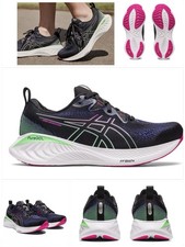 👟orig Asics GEL-CUMULUS 25 Damen Laufschuhe Sneaker black pink rave Gr.38 NEU