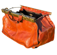 Vintage Arzttasche Leder 46cm