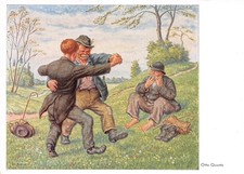 10078) Gemälde AK "Frühlingstanz" von Otto Quante Minden 