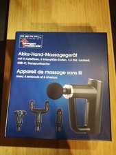 Pearl Akku-Hand-Massagegerät, 4Aufsätze,6 Stufen, 3,5 Std Laufzeit