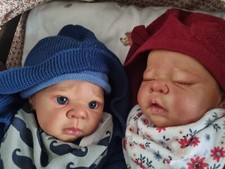 Reborn baby Zwillinge Eric und Erin BS Adrie Stoete-Schuiteman mit Zertifikat 