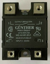 Günther Halbleiterrelais WG A5 6D 25 Z, 25 A, 280 VAC