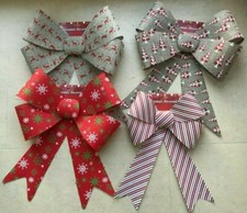 Schleife XXL bis 53x42 cm rot Glitzer Innen + Aussen Fenster Weihnachten Deko