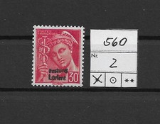 WK II  Dt. Besetz.  Frankreich, Festung Lorient Nr. 2  ungebraucht (560)