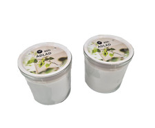 IKEA 2x Adlad Weiße Duftkerze