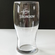 Strongbow Cider Glas Becher 0,5 l - 16 cm hoch - Top