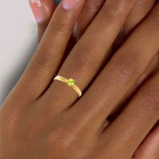 Grüner Edelstein Damen Ring