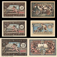 3 x Notgeld FREIENWALDE Stadt