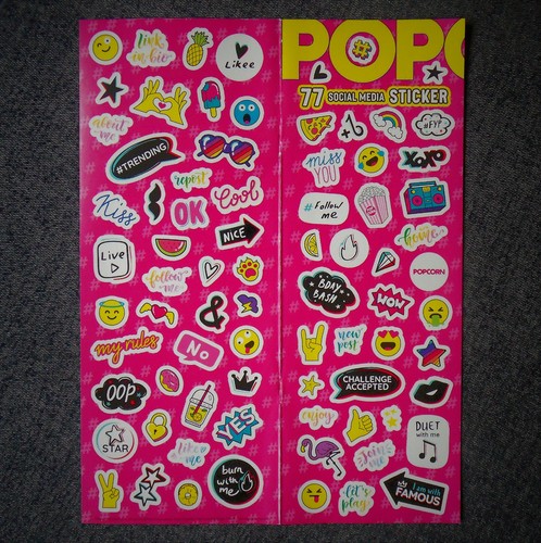 Popcorn sticker aufkleber - popcorn,