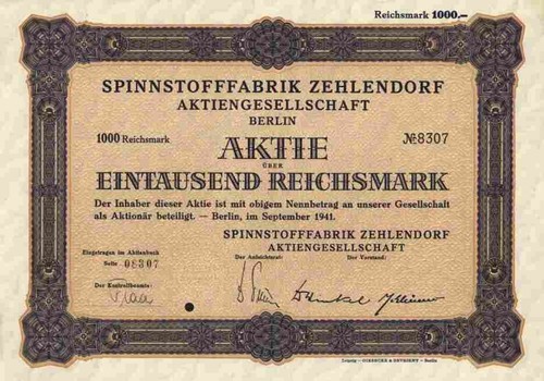 Spinnstofffabrik zehlendorf - zehlendorf, ag