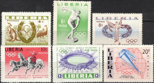 Liberia 1956 498 olympics - liberia,