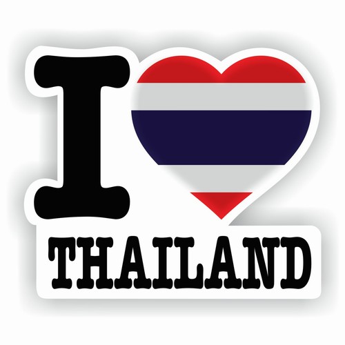 Aufkleber love thailand - aufkleber,