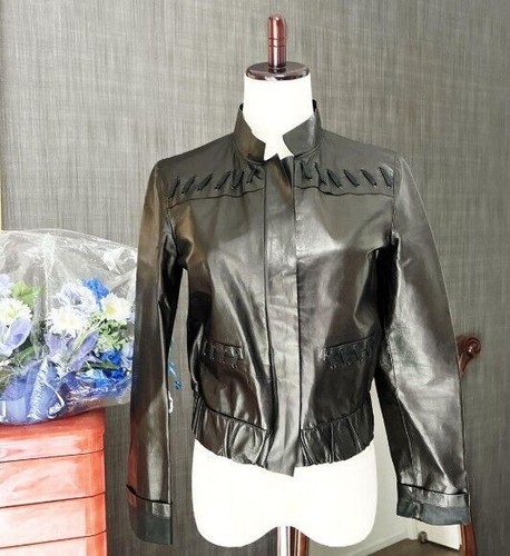 Fendi echtlederjacke schwarz - fendi,