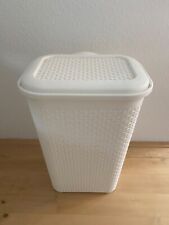 Wäschekorb mit Deckel weiß