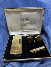 Win Feuerzeug Set Retro Mit Manschettenknöpfen Und Krawattennadel