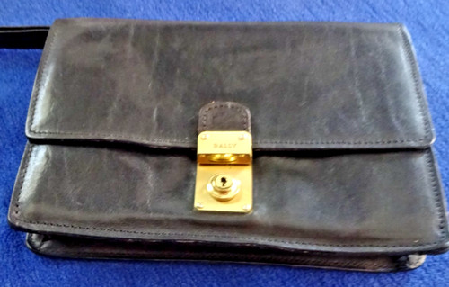 Bally leder herrentasche - bally,