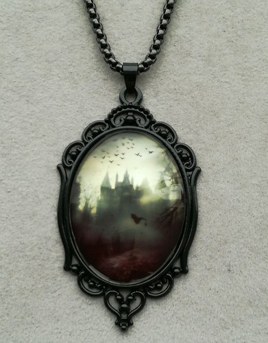 Gothic anhänger mit halskette - gothic,