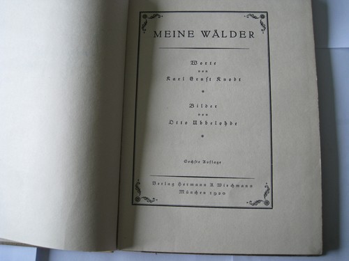 Otto ubbelohde meine wälder - otto,