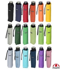 Doppler Damen Taschenschirm Havanna mini Regenschirm klein leicht stabil uni