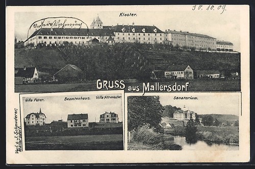 Ansichtskarte mallersdorf - ansichtskarte,
