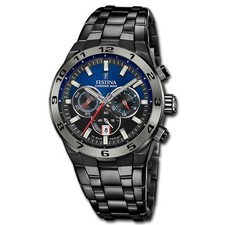 Festina Herrenuhr Edelstahl schwarz Festina Chrono Bike Armbanduhr UF20673/1