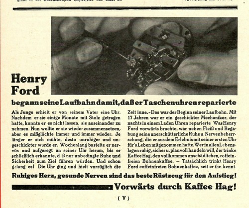 Histor reklame kaffee - histor., reklame: